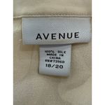 Avenue ‎ Sheer Button Up Blouse 100% Silk Lagenlook Elegant Romantic Top 18/20 Photo 4