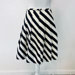 Outback Red Women’s Black/ Cream White Pleated Striped Layered Circle Skirt Size XS Photo 1