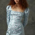 Sau Lee Jen Chinese Jacquard Dress in Blue Size US 10 NWT Blue Photo 0