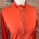 Bette & Court Coral Orange Quarter Zip Athletic Pullover Photo 2