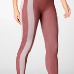 Fabletics Medium High-Waisted Seamless Colorblock Legging Pink Black Pant Photo 0