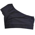Victoria Sport  One Shoulder Top Black‎ Cropped Activewear Workout Athletic Large Photo 1