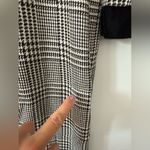 VTG Patty O’Neil Plaid Houndstooth Longline Coat Black White Pattern Size M 6 Size M Photo 9