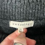 Retrology Gray With Orange Hem Longsleeve Turtleneck Sweater Size XL Photo 2