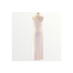 Reformation  Evelyn Dress Maxi Gown Ivory Chiffon One Shoulder Asymmetrical 8 NWT Photo 11