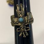 Lot Of 3 Beautiful Adjustable Ornate Women's Costume Rings Photo 4