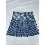 Urban Outfitters  Blue Plaid Pleated Mini‎ Wrap Skirt Size Small Photo 1