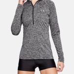 Under Armour  Women's Tech Heathered Gray Quarter-Zip Top Small Photo 0