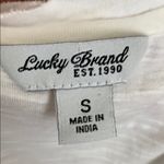 Lucky Brand  White & Purple Embroidered Tank Small Photo 5
