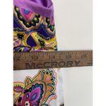 ECI  New York Dress‎ size 2 Silky Slip Babydoll Purple Paisley Boho Photo 7