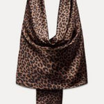 ZARA Satin Leopard Print Top Photo 0