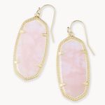 Kendra Scott Elle Gold Drop Earrings in Rose
Quartz Photo 0