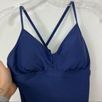 prAna  Moorea One Piece Swimsuit Blue Small Photo 2