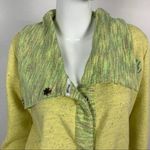 BKE  Womens Sweater Small Yellow Snap Front Lounge Streetwear‎ Cozy Retro Photo 1