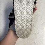 Tory Burch  Anatomic Roccia Slide Snakeskin Black Slide Sandals 8.5 Photo 3