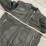 Zadig & Voltaire  Cafe Racer Moto Leather Jacket Black Wolf Size Small Unisex Photo 4
