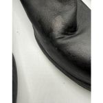 Unionbay Women 11M Black Faux Leather Side Zip Low Wedge Heel Ankle Boots Biker Photo 4