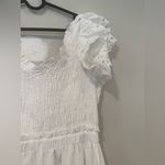 En Saison Alana Smocked White MIDI Dress Photo 5