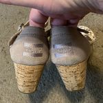 Toms Womens Stucco Woven Platform Wedge Ankle Strap Sandals Size 7 Photo 2