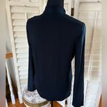 Talbots  Women’s Black Vneck Top Size Medium. Photo 4