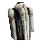 Vintage 20s Paul Magder Toronto Real Silver Fox Fur & Real Mink Coat Size M/L Black Photo 9