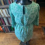 Boden Dolly Day green paisley faux wrap 10P normcore midi dress Photo 2