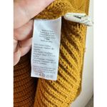Madewell Balloon-Sleeve Mockneck Sweater Mustard Yellow soft Knit L Cozy Photo 4