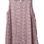 st. john's bay ‎ Size Medium Sleeveless Women Shirt Cotton Strawberry Keyhole Photo 0