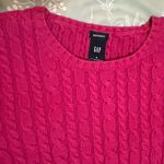 Gap Fuchsia Cotton Cable Knit Sweater Size S Photo 1