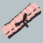 Handmade Pink and Black Women's Headband winter earmuffs ear cover  crochet Photo 0