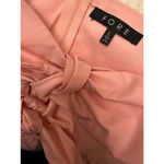 Bloomingdale's Women's Pink Off Shoulder Peplum Top Bow Accent size Large Photo 5