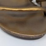 Schutz Flat Gladiator Slip On Sandal Gold Size 6.5 Photo 8