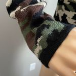 SML Sport Camouflage Double Zipper Sweater Small Green Brown Black Cream Photo 5