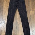 American Eagle  Low-Rise Stretch Skinny Black Bleach Wash Jeans Photo 4