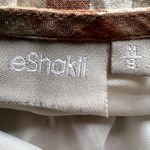 Eshakti  Gingham Sheath Dress Bateau Cap Sleeve Knee Length Pockets Orange 8 M Photo 3