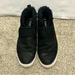 Toms Women’s Paxton Slip On Sneakers Black Faux Fur Size 7.5 Photo 1