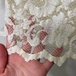 Kay Celine EUC Vintage women’s lace floral paisley stretch 3/4 sleeve blouse top Photo 5