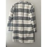 BCBGMAXAZRIA  M Plaid Faux Fur Shaggy Coat Winter Sophistication Midi Jacket Photo 6