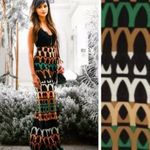 ZARA  High Waist Wide Leg Geometric Tribal Safari Print Palazzo Pants Size XS‎ Photo 4