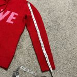 Cupcakes and Cashmere‎ Small S LOVE Pullover Hooded Sweater hoodie red Photo 5