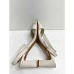 Nordstrom Rack Sandals Womens Size 9 Bone Strappy Faux Leather Open Toe Photo 3