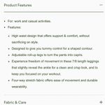 Halara  Flex blue size 7/8 high waisted tummy control adjustable hem work pants Photo 9