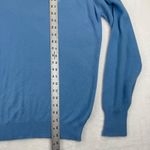 Dior Christian  Monsieur vintage V Neck Sweater XL Blue Embroidered Logo Photo 2