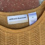Alfred Dunner Petite Retro Textured Mustard Top Photo 3