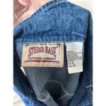 Vintage Denim Daisy Button Sleeveless Vest Blue Size 12 Photo 4