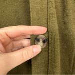 J Jill Army Green Cardigan Sweater Womens S Dark Academia Preppy Buttons Classic Photo 4