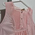 Blush Pink Lace Trim Chemise with Ribbed Texture : Box W07: Size M Photo 0