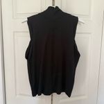 Free People NWOT  Xena Tank in Black High Neck Loose Arms Size Medium Photo 2