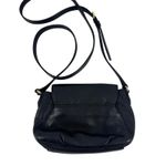 Michael Kors  Black Pebbled Leather Crossbody Foldover Purse Photo 1