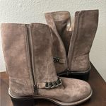 Vince Camuto Keshilla Moto Boot Women’s Brown Sable Suede Leather Ankle Boots Photo 9